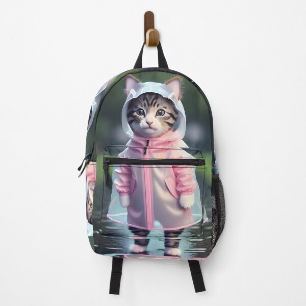 Item preview, cat with a raincoat - Modern digital art designed and sold by Ai-michiart.