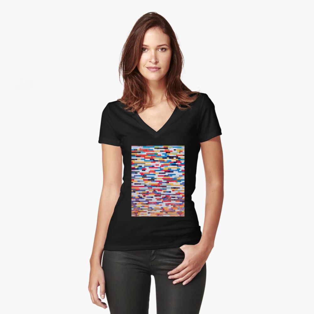 Item preview, Fitted V-Neck T-Shirt designed and sold by Box102.