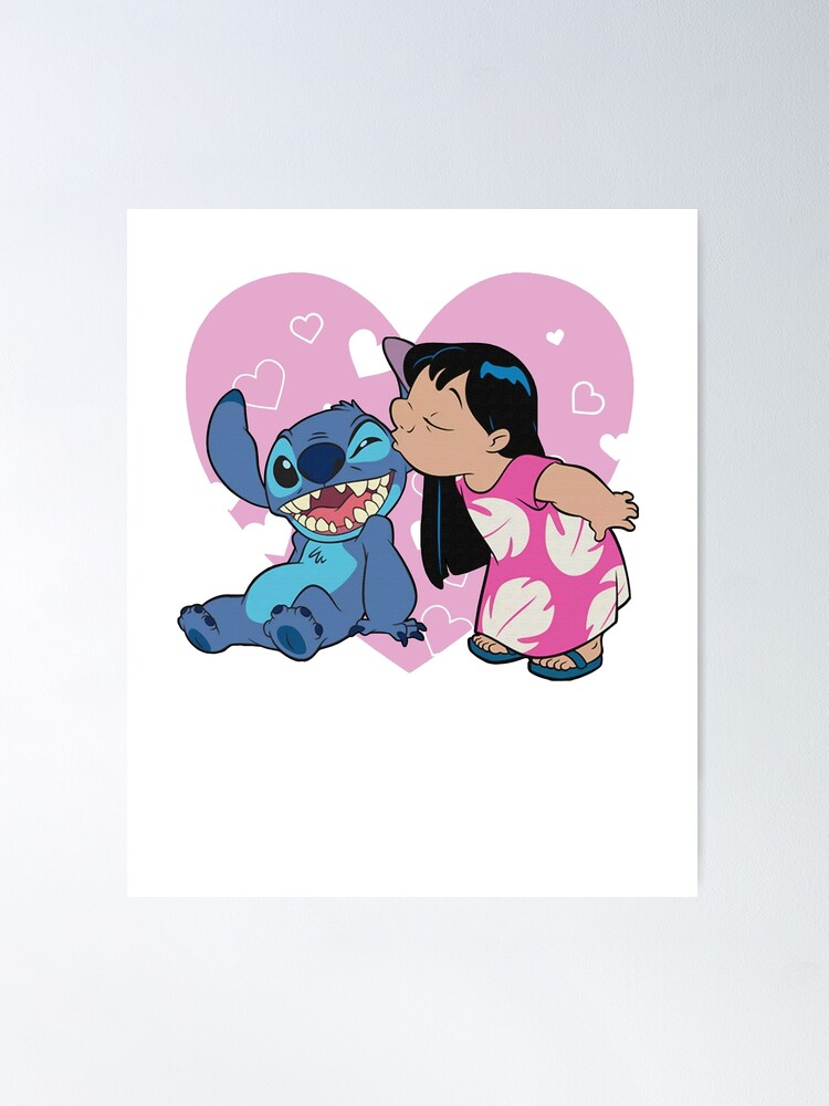 Big & Tall Lilo & Stitch Lilo and Valentines Kisses