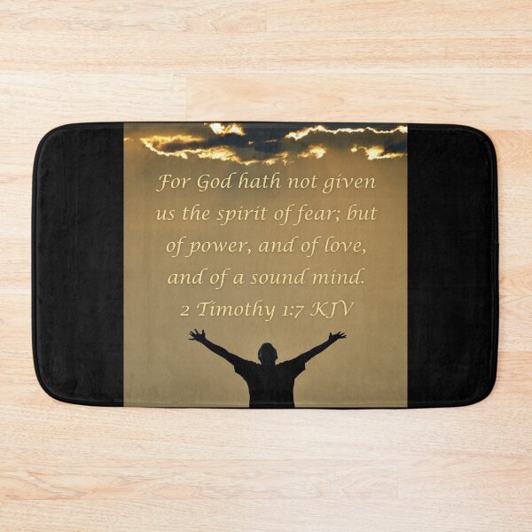 Item preview, 2 Timothy 1:7 King James Version Bible Verse designed and sold by Caregiverology.