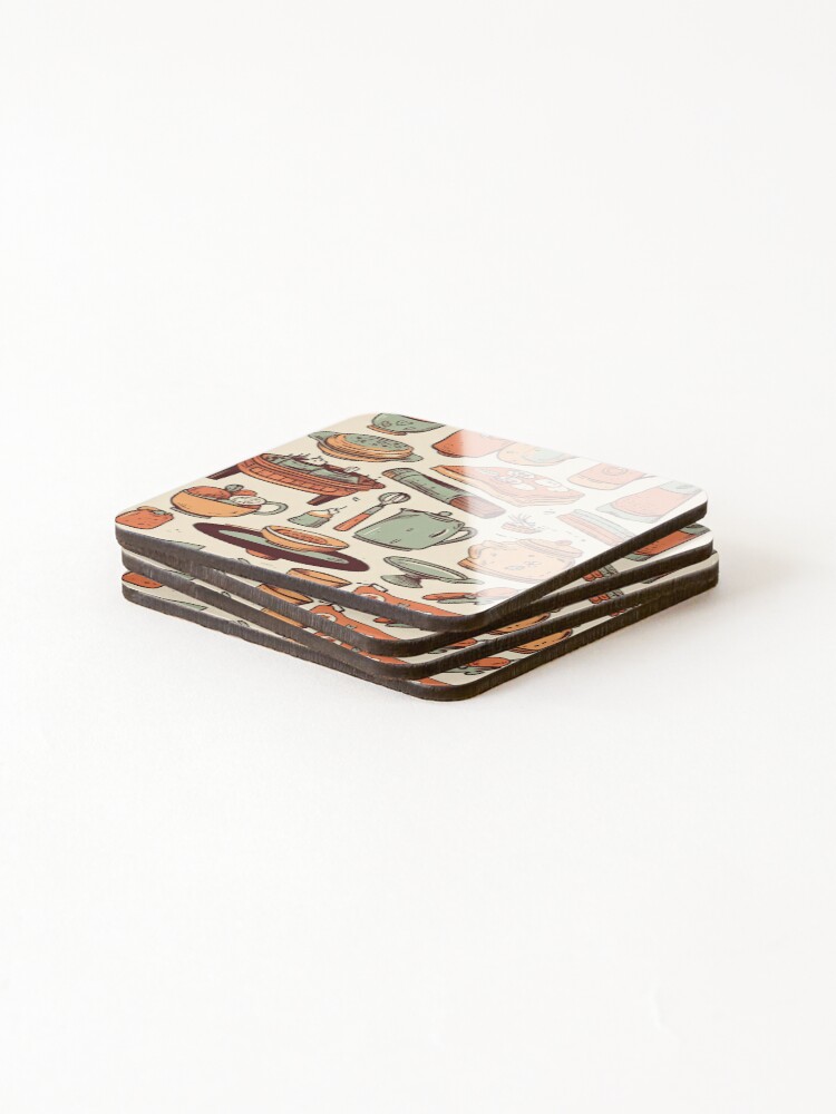 Thumbnail 4 of 5, Coasters (Set of 4), Kitchen Essentials designed and sold by FireScreen.