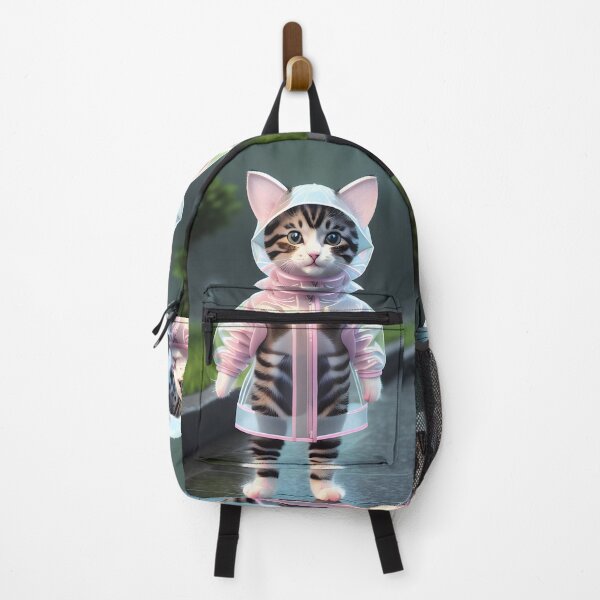 Item preview, cat with a raincoat - Modern digital art designed and sold by Ai-michiart.