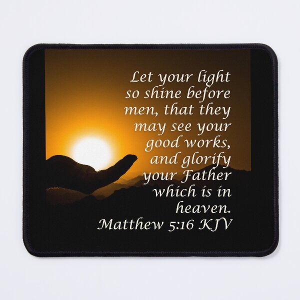 Item preview, Matthew 5:16 King James Version Bible Verse designed and sold by Caregiverology.