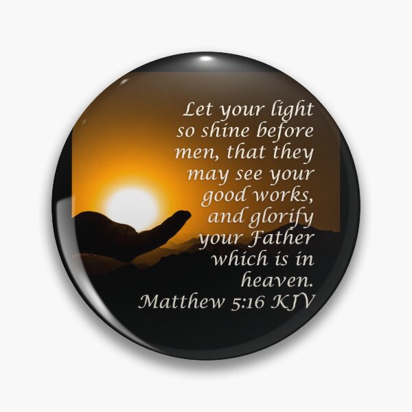 Item preview, Matthew 5:16 King James Version Bible Verse designed and sold by Caregiverology.