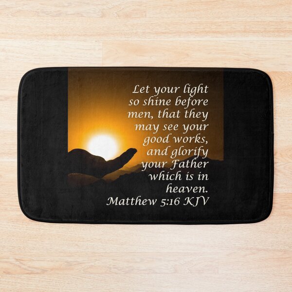 Item preview, Matthew 5:16 King James Version Bible Verse designed and sold by Caregiverology.