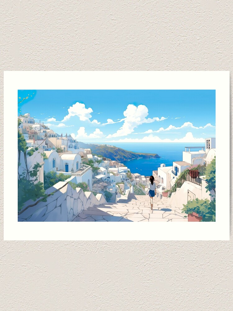 Greece, Cyclades, Oia town and Santorini Caldera For sale as Framed Prints,  Photos, Wall Art and Photo Gifts