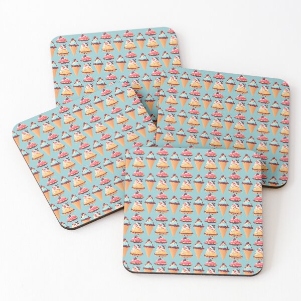 Item preview, Ice cream cones on light Blue Background designed and sold by Aaron2610.