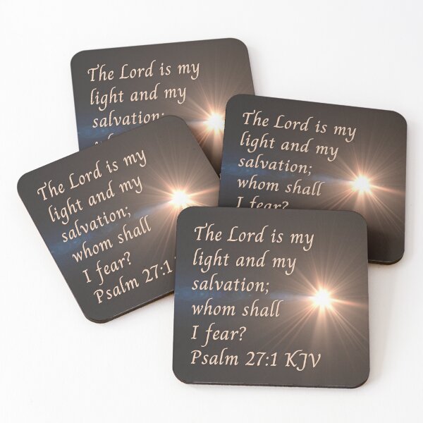 Item preview, Psalm 27:1 King James Version Bible Verse designed and sold by Caregiverology.