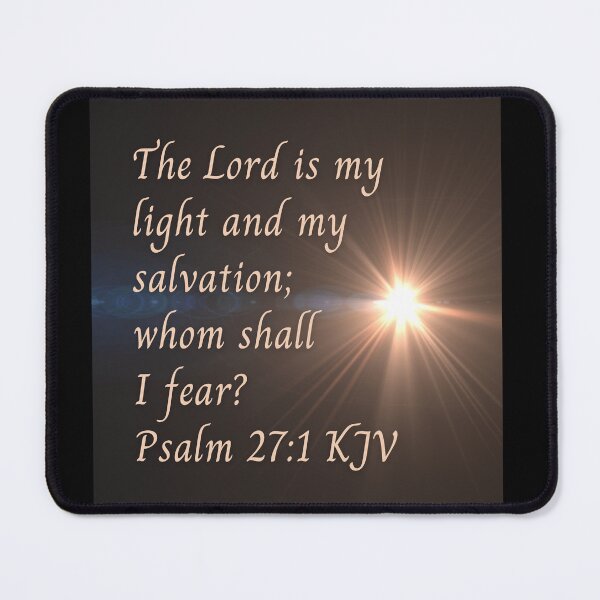 Item preview, Psalm 27:1 King James Version Bible Verse designed and sold by Caregiverology.