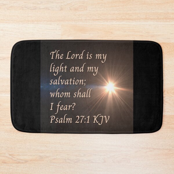 Item preview, Psalm 27:1 King James Version Bible Verse designed and sold by Caregiverology.