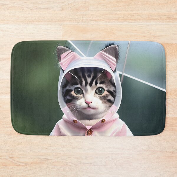 Item preview, cat with a raincoat - Modern digital art designed and sold by Ai-michiart.