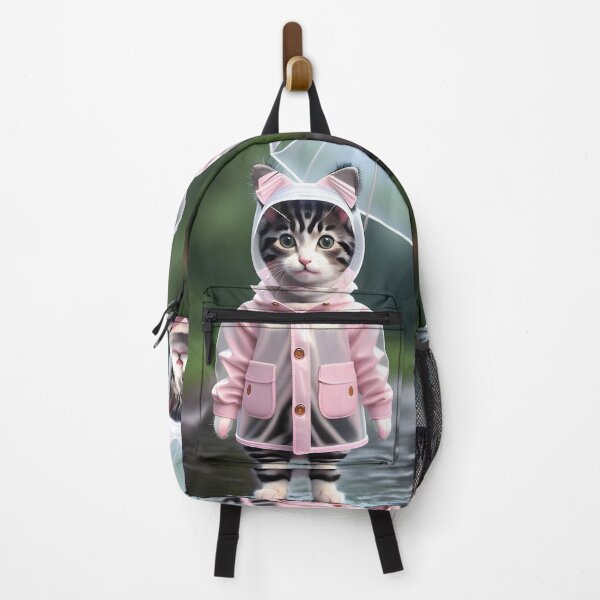 Item preview, cat with a raincoat - Modern digital art designed and sold by Ai-michiart.