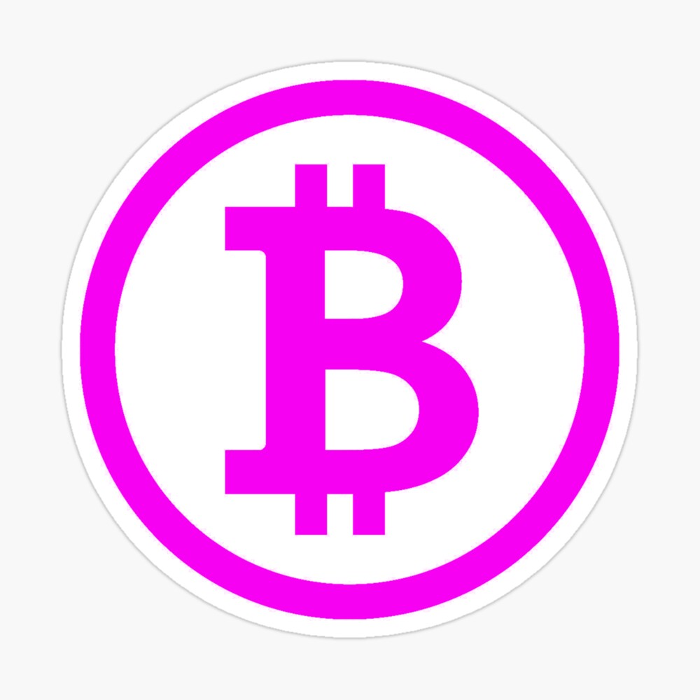 Bitcoin Logo Pink