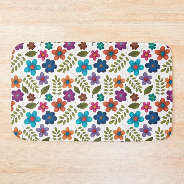 Item preview, Flowers pattern - white designed and sold by Manuela Alzetta.