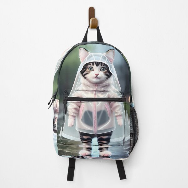 Item preview, cat with a raincoat - Modern digital art designed and sold by Ai-michiart.