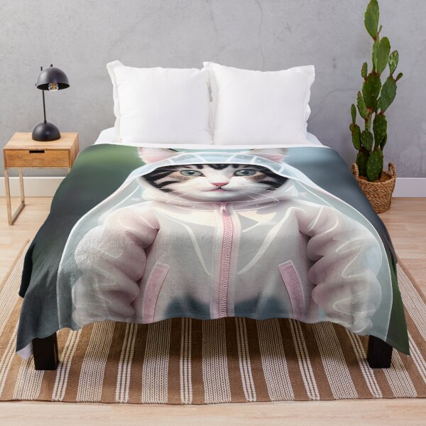 Item preview, cat with a raincoat - Modern digital art designed and sold by Ai-michiart.