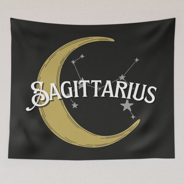 Item preview, Celestial moon in Sagittarius design. designed and sold by CreativeStrand.