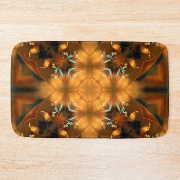 Item preview, copper cross with aquamarine flecks designed and sold by effervescence.