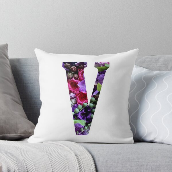 Aperçu de l'œuvre Monogramme V Botanique. Dessin détaillé de fleurs d'ORCHIDÉES Sticker créée et vendue par Cici-Chan.