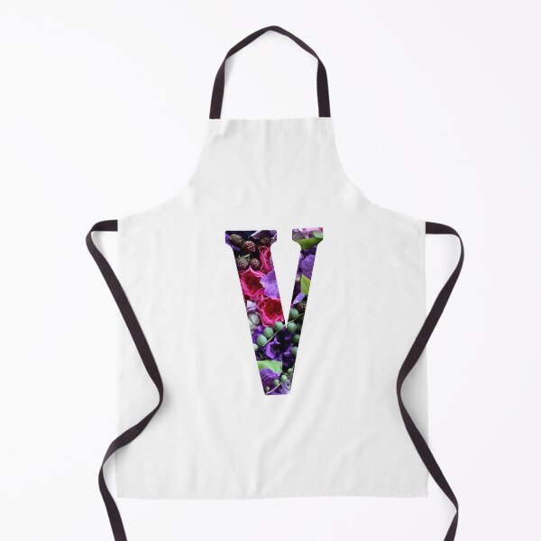 Aperçu de l'œuvre Monogramme V Botanique. Dessin détaillé de fleurs d'ORCHIDÉES Sticker créée et vendue par Cici-Chan.