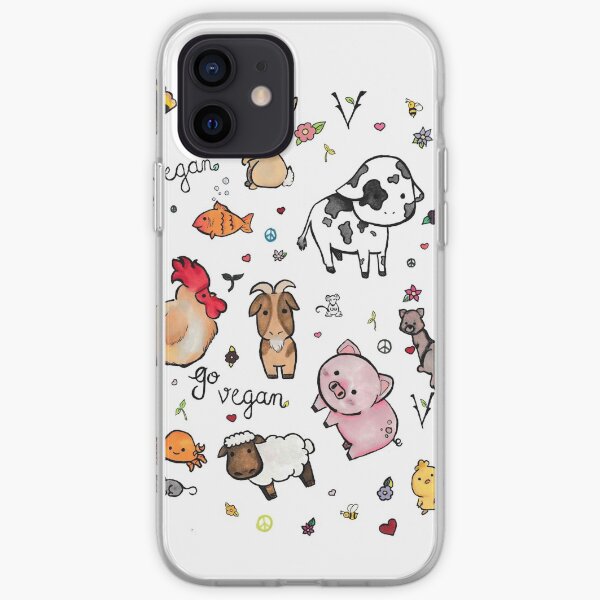 Vegan pattern iPhone Soft Case