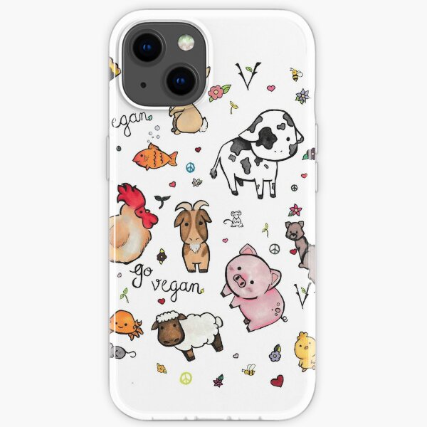 Vegan pattern  iPhone Soft Case
