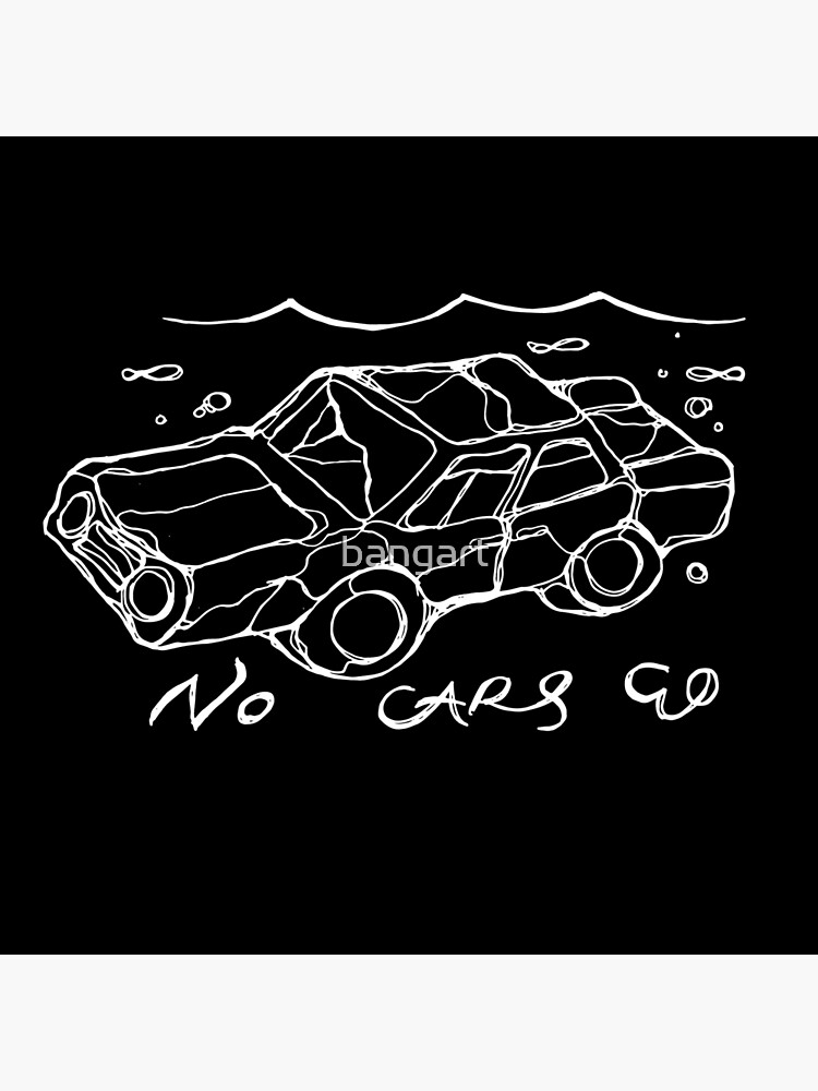 No Cars Go by the band Arcade Fire Illustrated Lyrics Poster