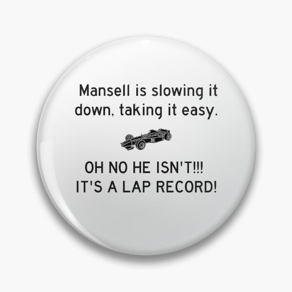 Item preview, It's a lap Record! Mansell designed and sold by Kyle Wilson.