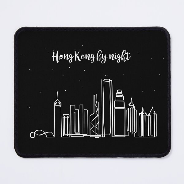 Artikelvorschau, Skyline der nächtlichen Stadt Hongkong entworfen und verkauft von PauRicart.
