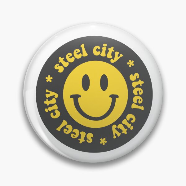 Aperçu de l'œuvre ville d'acier pittsburgh smiley créée et vendue par Carol R.