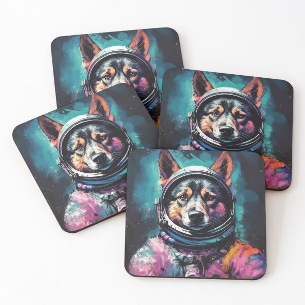 Item preview, Dog in a spacesuit  designed and sold by HeatPrintClub.