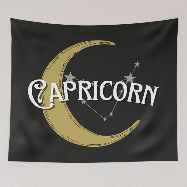 Item preview, Celestial moon in Capricorn design. designed and sold by CreativeStrand.