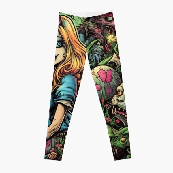 Alice In Wonderland Leggings for Sale