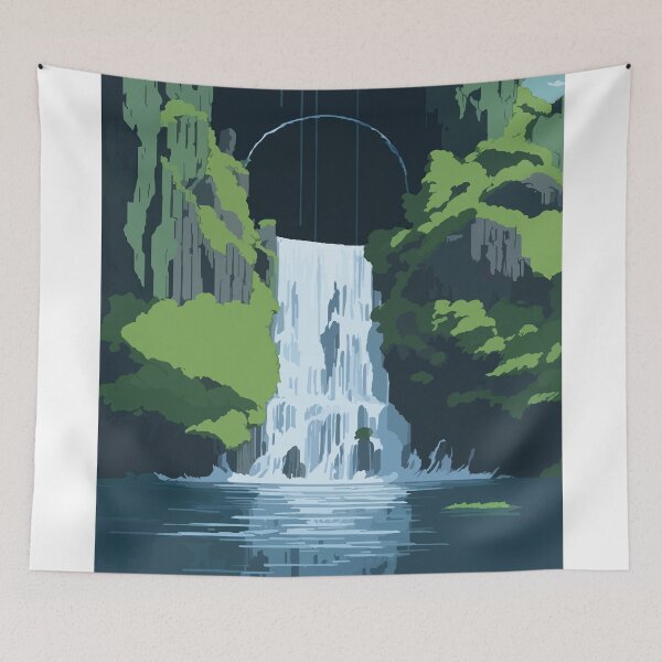 Item preview, Waterfall in the Jungle explores the Magic of Nature designed and sold by Pixelartspro.
