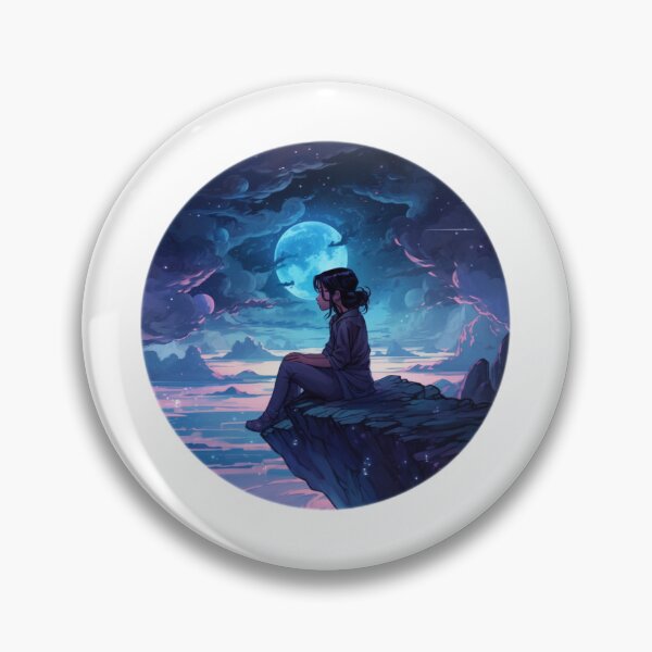 Item preview, Girl On A Ledge, Cosmic Sticker designed and sold by sticker-bombed.
