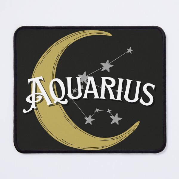 Item preview, Celestial moon in Aquarius design. designed and sold by CreativeStrand.