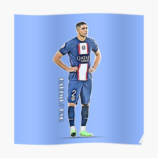 Hakimi - PSG numéro 2 Poster