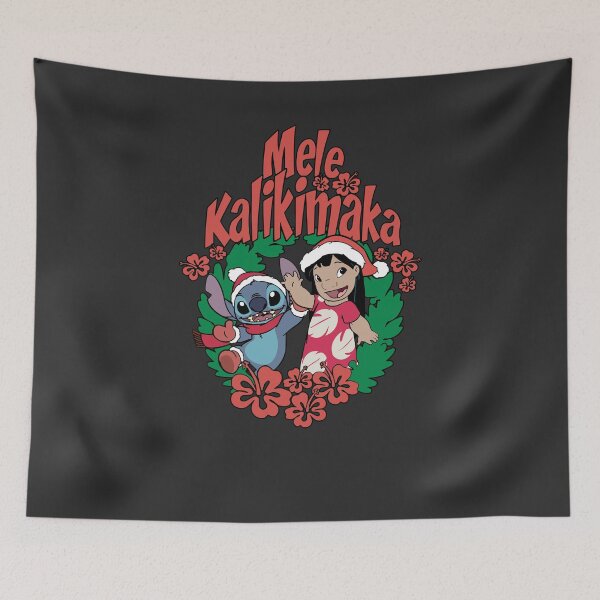 Artikelvorschau, Mädchen Lilo & Stitch Mele Kalikimaka Weihnachten entworfen und verkauft von JeanHillz.