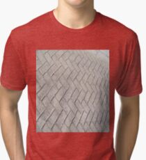 Bricks, background, patterns, grey, gray, cement, concrete, textures Tri-blend T-Shirt