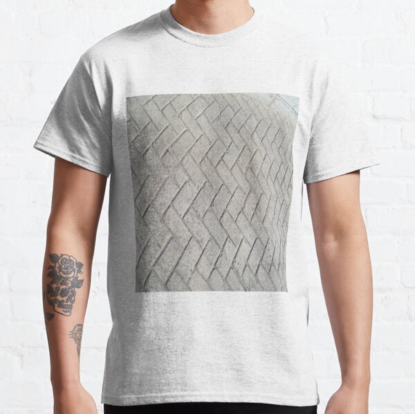 Bricks, background, patterns, grey, gray, cement, concrete, textures Classic T-Shirt