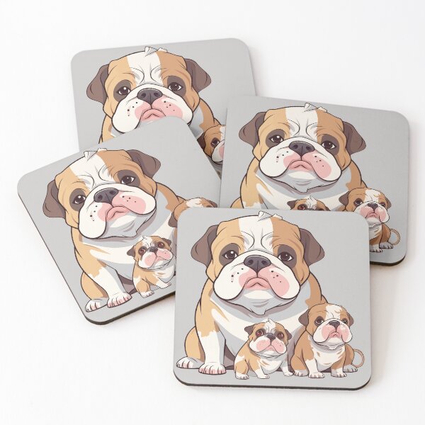 Item preview, English Bulldog Family designed and sold by Gosetsu.