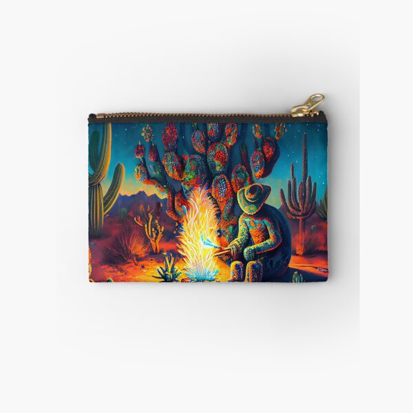 Item preview, 'Cactus Ceremony' Wachuma San Pedro Peyote Grandfather Fire Late Night Mescaline Scene designed and sold by ga-arts.