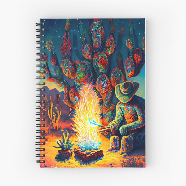 Item preview, 'Cactus Ceremony' Wachuma San Pedro Peyote Grandfather Fire Late Night Mescaline Scene designed and sold by ga-arts.