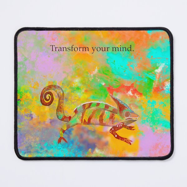 Item preview, Transform your mind, chameleon, affirmation, spirit animal designed and sold by Treasuredreams.