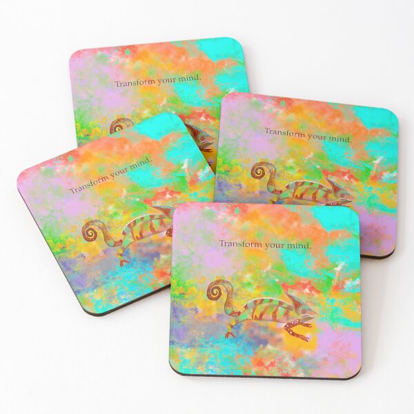 Item preview, Transform your mind, chameleon, affirmation, spirit animal designed and sold by Treasuredreams.