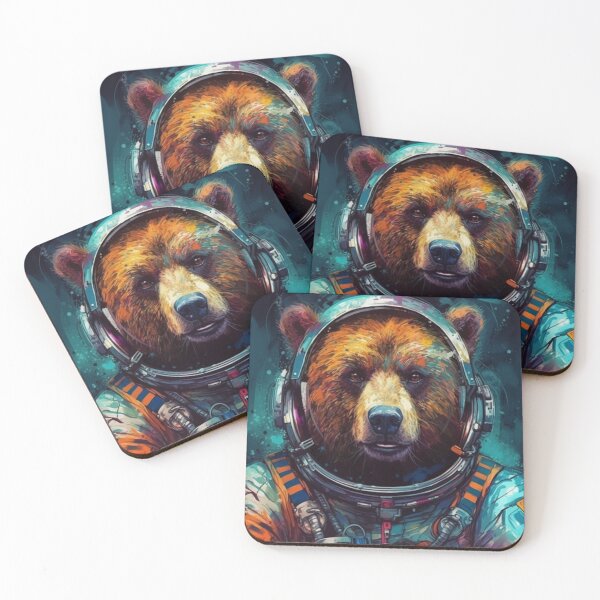 Item preview, Bear in a spacesuit  designed and sold by HeatPrintClub.