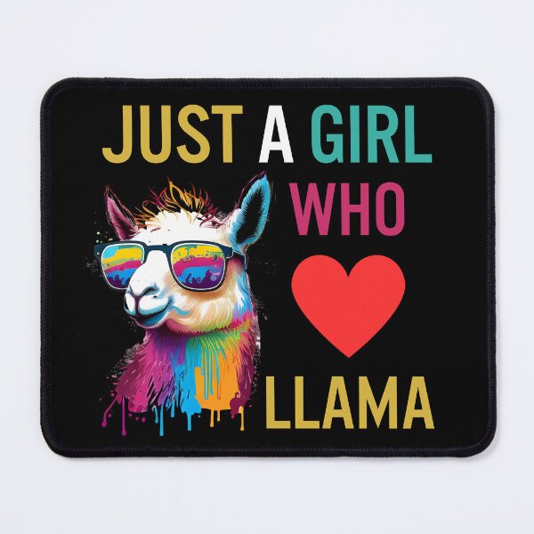 Item preview, Just A Girl Who Loves Llama designed and sold by LlamaLoversShop.