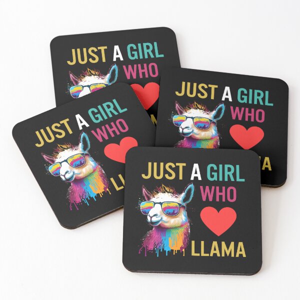 Item preview, Just A Girl Who Loves Llama designed and sold by LlamaLoversShop.