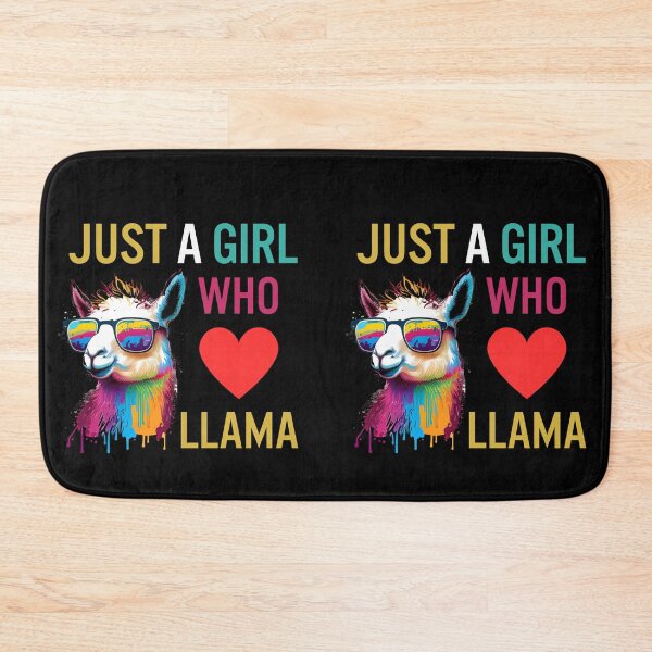 Item preview, Just A Girl Who Loves Llama designed and sold by LlamaLoversShop.