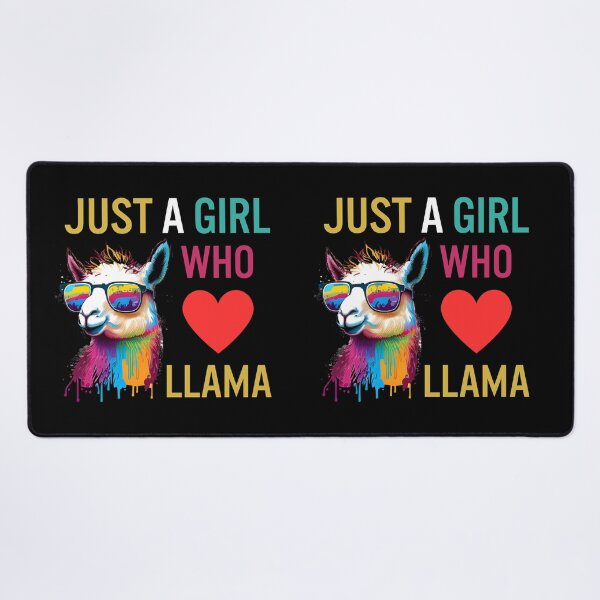 Item preview, Just A Girl Who Loves Llama designed and sold by LlamaLoversShop.